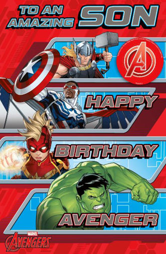Picture of TO AN AMAZING SON AVENGERS CARD